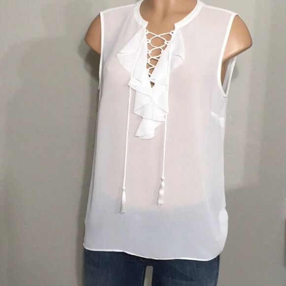 Laundry lace front blouse. NWOT - Picture 2 of 5